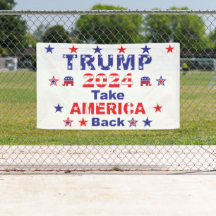 TRUMP 2024: AMERIKA zurück Banner