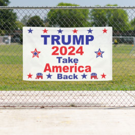 TRUMP 2024: Amerika zurück Banner
