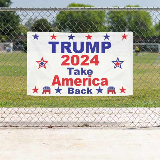 TRUMP 2024: Amerika zurück Banner (Insitu)
