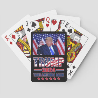 Trump 2024 Amerika zurück bringen Spielkarten