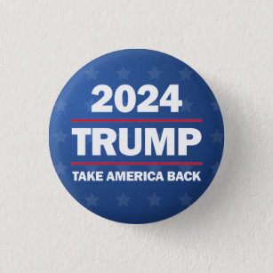Trump 2024: Amerika zurück Button
