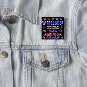 TRUMP 2024: AMERIKA zurück Button (Beispiel)