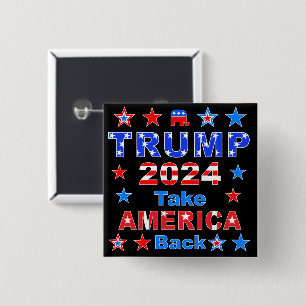 TRUMP 2024: AMERIKA zurück Button