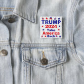TRUMP 2024: Amerika zurück Button (Beispiel)