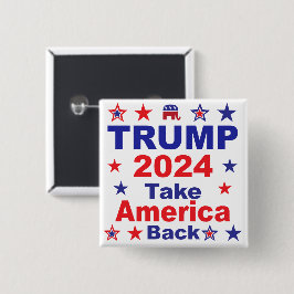 TRUMP 2024: Amerika zurück Button
