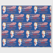 Trump 2024: Amerika zurück Geschenkpapier (Flach)