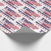 Trump 2024: Amerika zurück Geschenkpapier (Ecke)