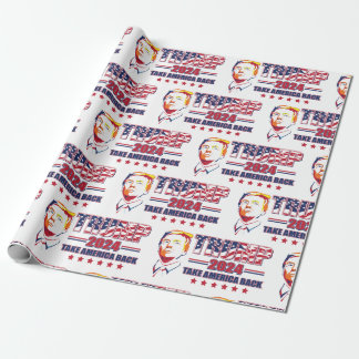 Trump 2024: Amerika zurück Geschenkpapier