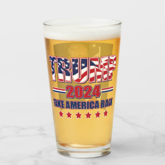 Trump 2024: Amerika zurück Glas