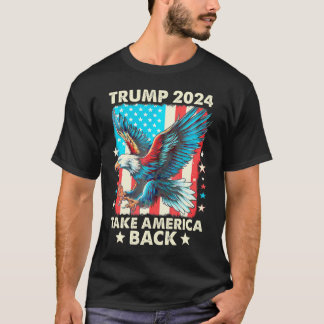 Trump 2024: Amerika zurück in die Fahne T-Shirt