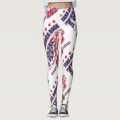 Trump 2024: Amerika zurück Leggings (Vorderseite)