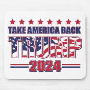 TRUMP-2024: Amerika zurück Mousepad