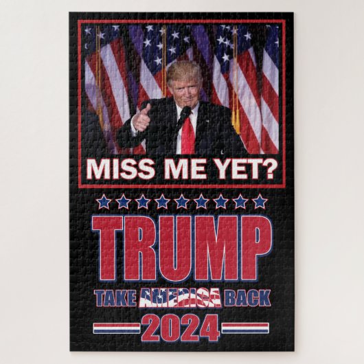 Trump 2024 - Amerika zurück Puzzle (Vertikal)
