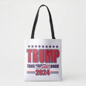 Trump 2024: Amerika zurück Tasche (Vorderseite)