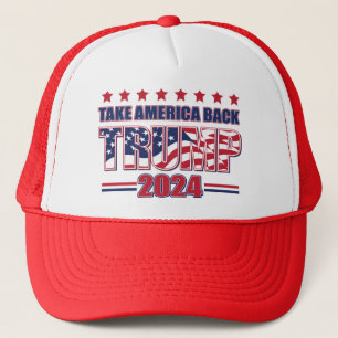 TRUMP-2024: Amerika zurück Truckerkappe