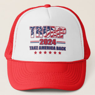 Trump 2024: Amerika zurück Truckerkappe