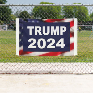 Trump 2024 Amerikanische Flagge Banner