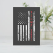 Trump 2024 Amerikanische Flagge beängstigend Vinta (Stehend Vorderseite)