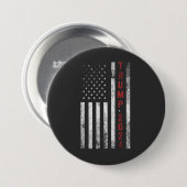 Trump 2024 Amerikanische Flagge beängstigend Vinta Button (Vorne & Hinten)