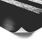 Trump 2024 Amerikanische Flagge beängstigend Vinta Poster (Ecke)