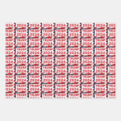 Trump 2024 Amerikanische Flagge Geschenkpapier Set (Vorderseite 3)