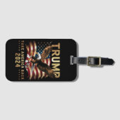 Trump 2024: Amerikas Fahne zurücknehmen Trump 2 Gepäckanhänger (Vorderseite (Horizontal))