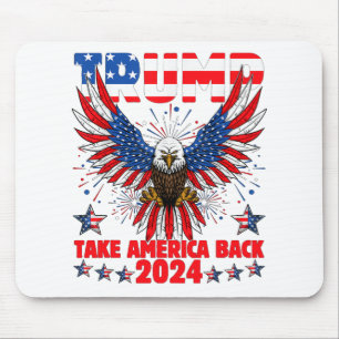 Trump 2024: Amerikas Fahne zurücknehmen Trump 2 Mousepad