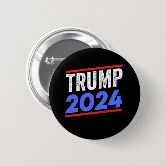 TRUMP 2024 AMERIKAS FÜHRENDER Präsident Trump 2024 Button (Vorne & Hinten)