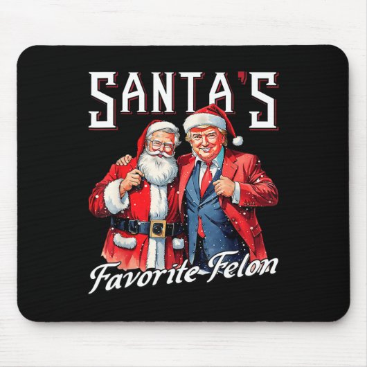 Trump 2024: Amerikas Lieblingsstipendiat Ck Santa Mousepad (Vorne)