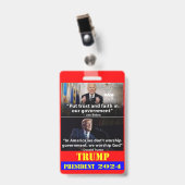 TRUMP 2024 AUSWEIS (Vorderseite mit Clip)