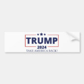 Trump 2024 autoaufkleber (Vorne)