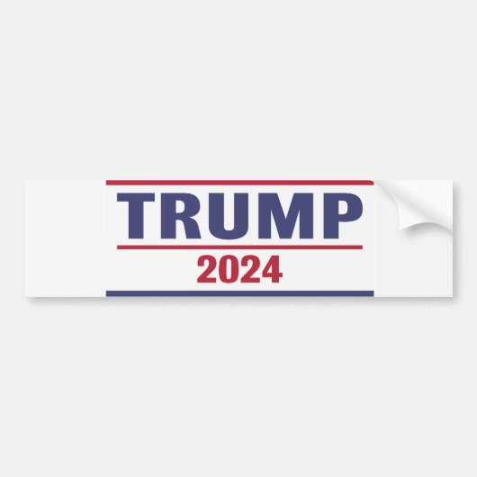 Trump 2024 autoaufkleber (Vorne)