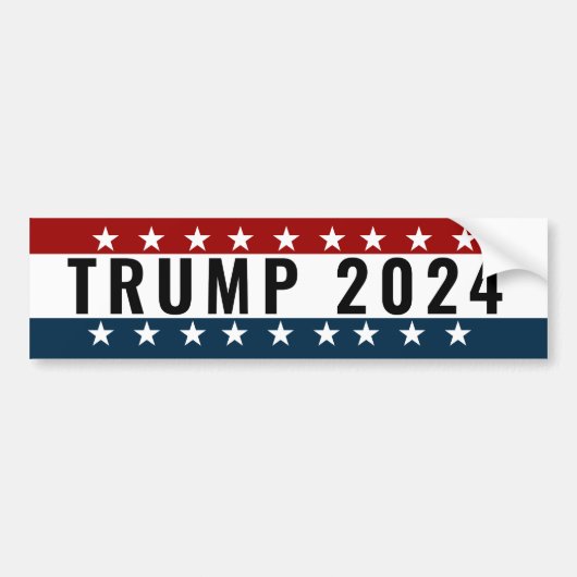 Trump 2024 autoaufkleber (Vorne)