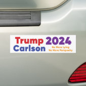 Trump 2024 Autoaufkleber mit Tucker Carlson (Auf Auto)