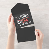 TRUMP 2024 - BACK! ALL IN ONE EINLADUNG (Abreißen)