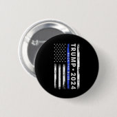 Trump 2024 Back The Blue Thin Blue Line American F Button (Vorne & Hinten)