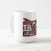 TRUMP 2024 Bald-Adler Kaffeetasse (Vorderseite Links)