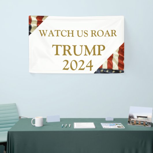 Trump 2024 banner (Messeveranstaltung)