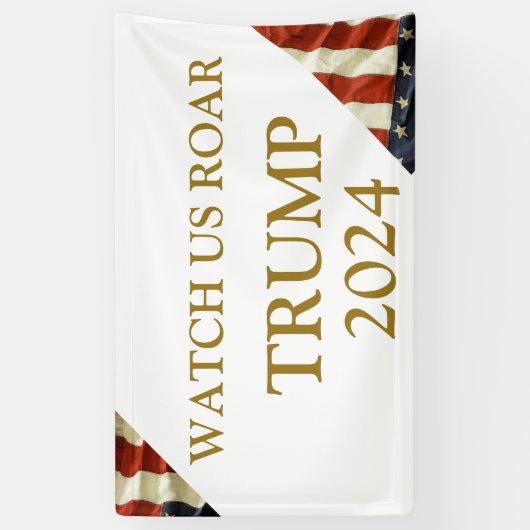 Trump 2024 banner (Vertikal)