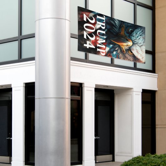 Trump 2024 banner (Äußeres Gebäude)