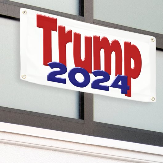 Trump 2024 banner (Äußeres Gebäude)