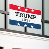Trump 2024 banner (Äußeres Gebäude)