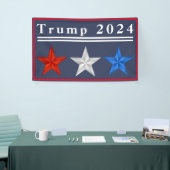 Trump 2024 - Banner aus Rot, Weiß und Blau (Messeveranstaltung)