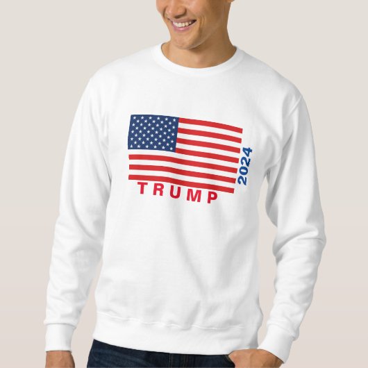 TRUMP 2024 Basic Sweatshirt (weiß) (Vorderseite)
