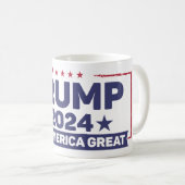 Trump 2024 - Behalt Amerika groß Kaffeetasse (VorderseiteRechts)