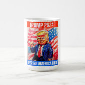 TRUMP 2024 BEHALTE AMERIKA ERSTE KAFFEETASSE (Mittel)