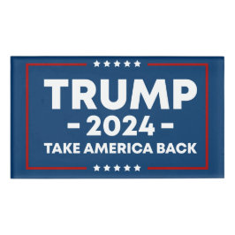 Trump 2024 Behielt America Great - Classic Design  Namenschild