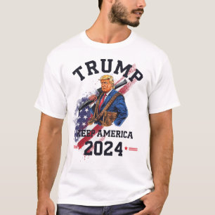 Trump 2024 Behielt America Great T - Shirt Campaig