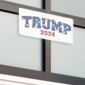 Trump 2024 Behielt Amerika groß Banner (Draußen Gebäude)