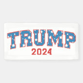 Trump 2024 Behielt Amerika groß Banner (Horizontal)